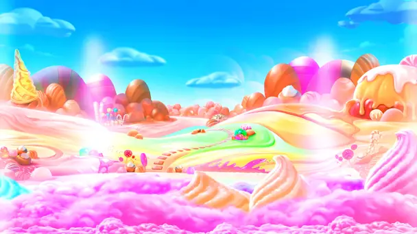 Bunte Themenwelt eines Spielautomaten